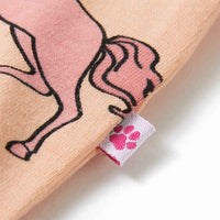 Pijama de manga curta para criança laranja-claro 92