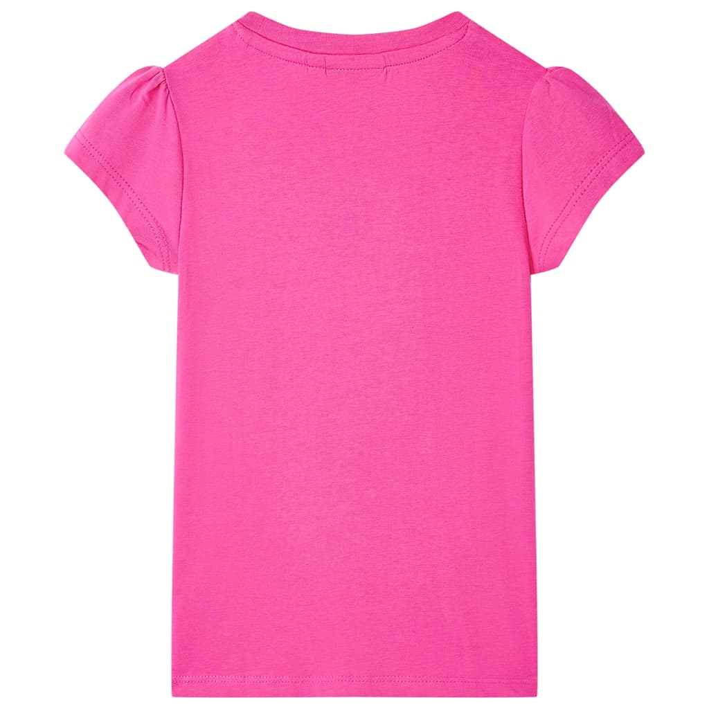 T-shirt de criança rosa-escuro 92