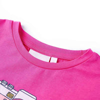 T-shirt de criança rosa-escuro 92
