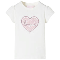 T-shirt infantil cor cru 92