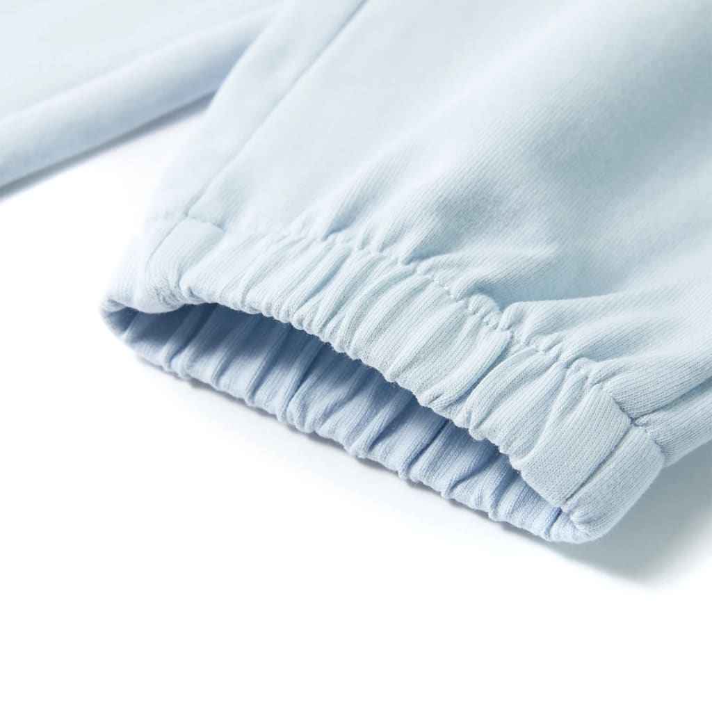 Calças de fato de treino para criança azul-claro 92