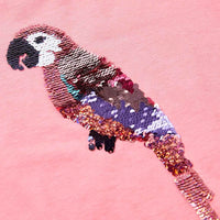 T-shirt de criança rosa fluorescente 92