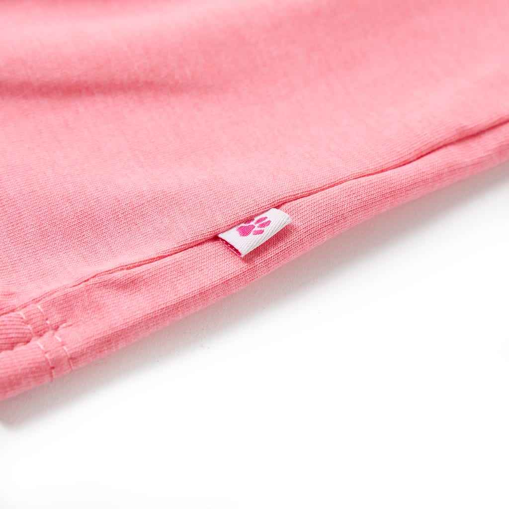 T-shirt de criança rosa fluorescente 92