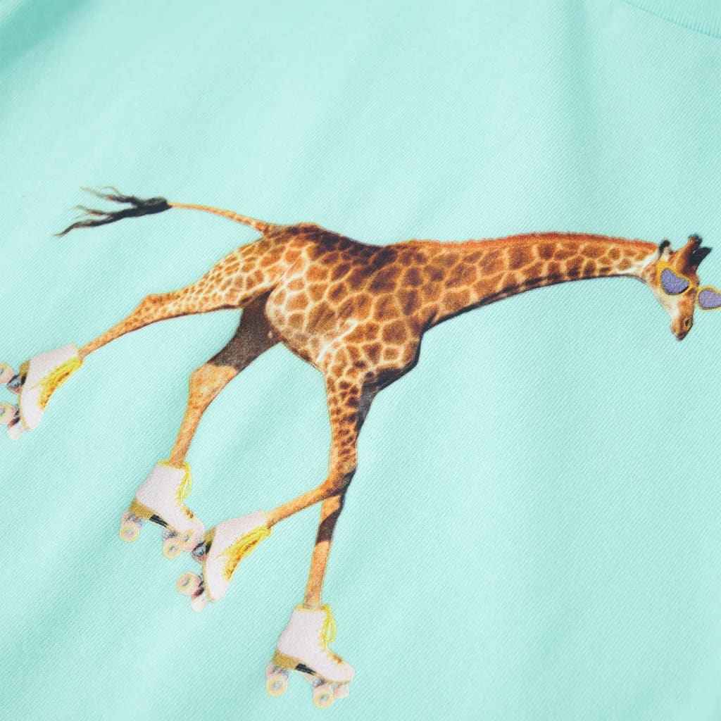 T-shirt de criança ciano-claro 92