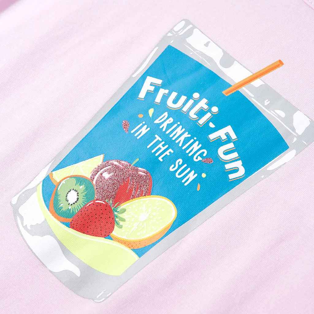 T-shirt de criança rosa suave 92