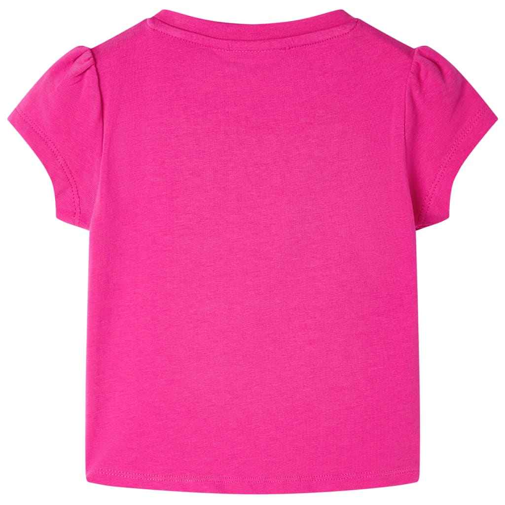 T-shirt de criança rosa-escuro 92