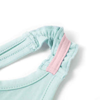 T-shirt de alças para criança menta-claro 92