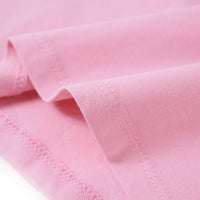 T-shirt manga curta para criança rosa-choque 92