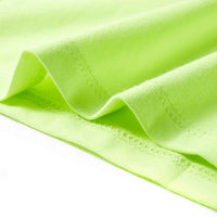 T-shirt de criança amarelo néon 92