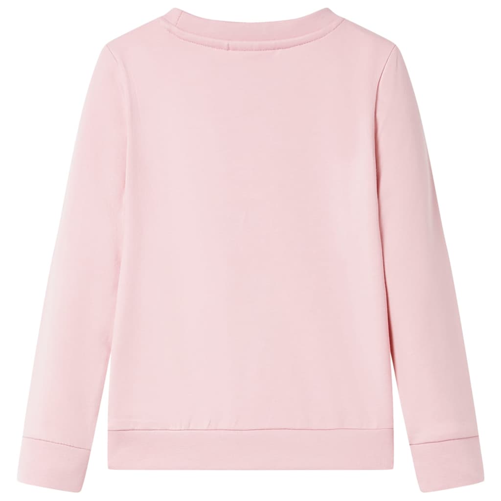 Sweatshirt para criança cor rosa-claro 92