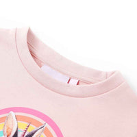 Sweatshirt para criança cor rosa-claro 92