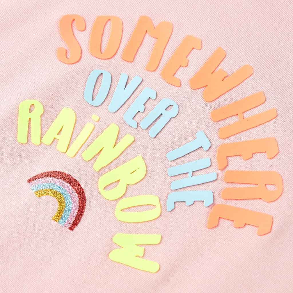 T-shirt de criança rosa-claro 92