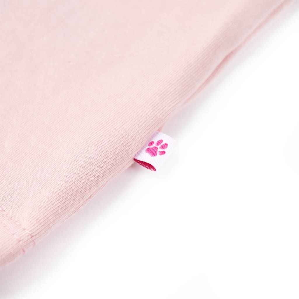 T-shirt de criança rosa-claro 92