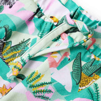 Calções para criança com cordão menta-claro 92