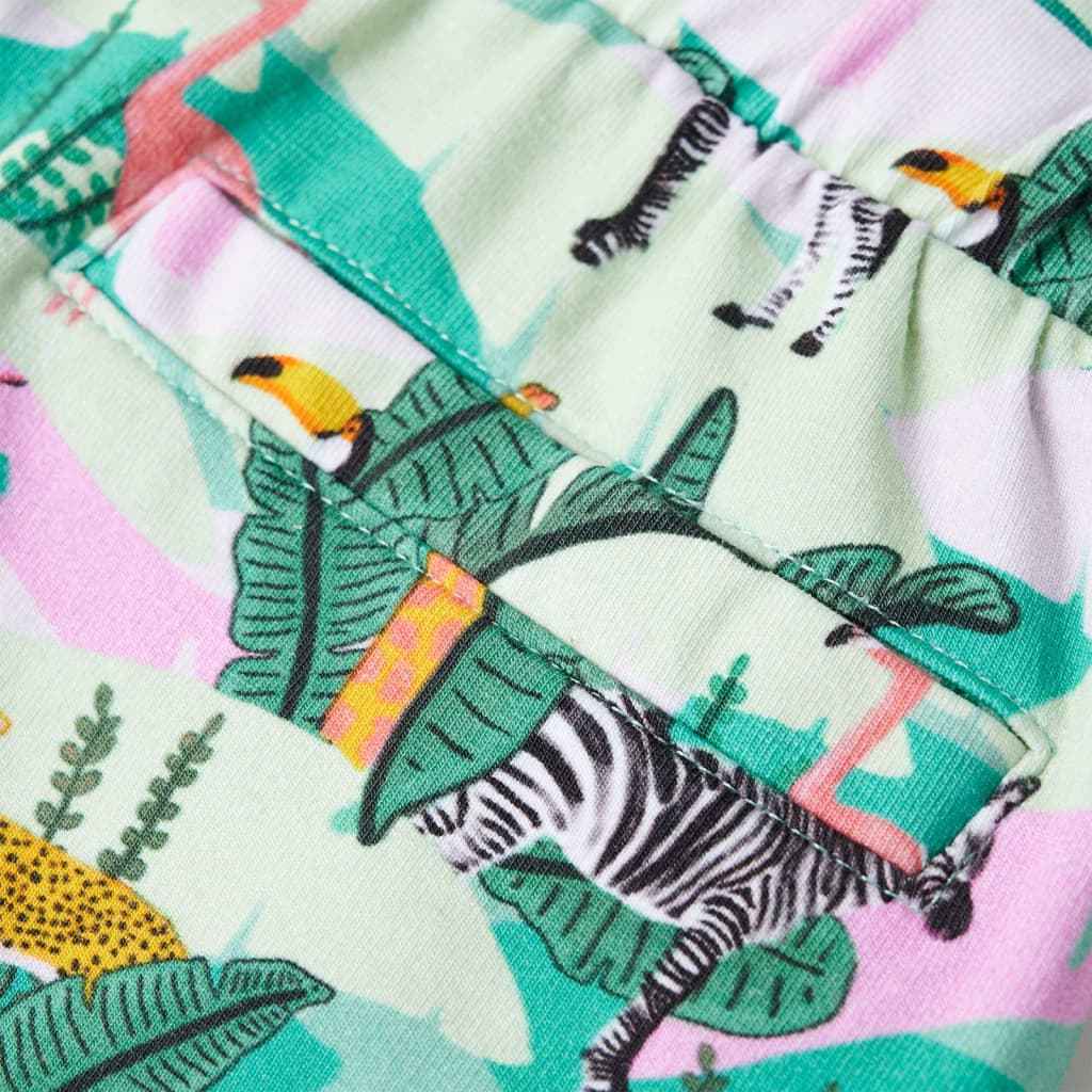 Calções para criança com cordão menta-claro 92