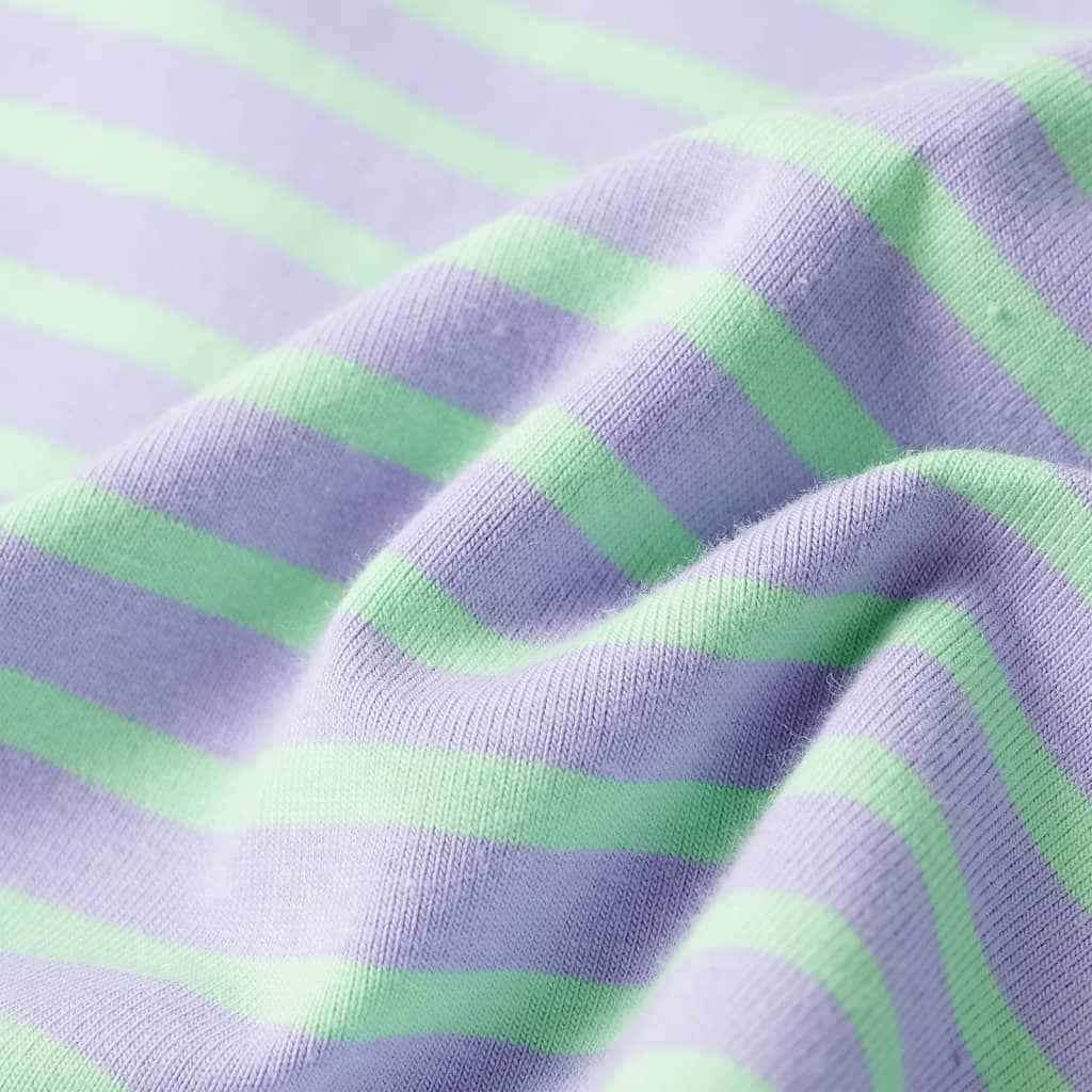 Saia reta para criança com riscas menta-brilhante 92