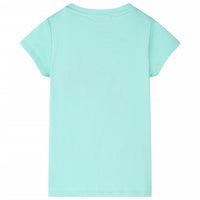 T-shirt infantil menta-claro 92