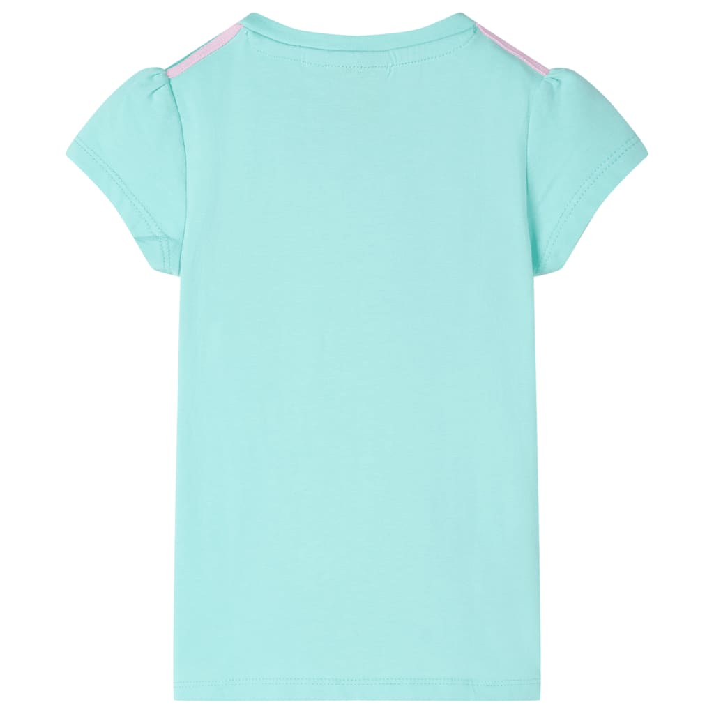 T-shirt infantil menta-claro 92