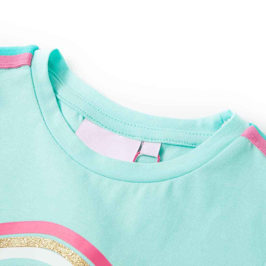 T-shirt infantil menta-claro 92