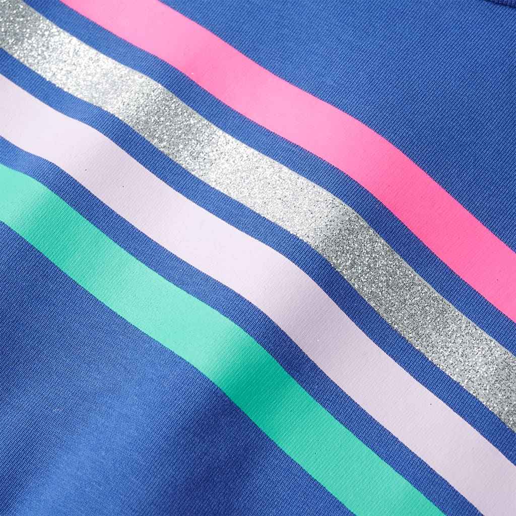 Vestido de criança com cordão azul-cobalto 92