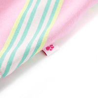 Vestido de criança com cordão sem mangas rosa 92