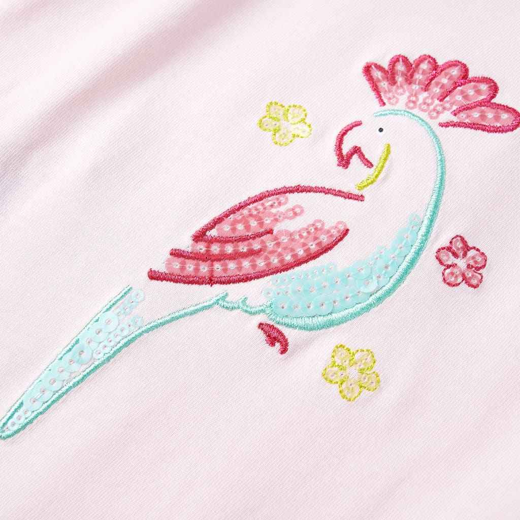 T-shirt de alças para criança rosa suave 92