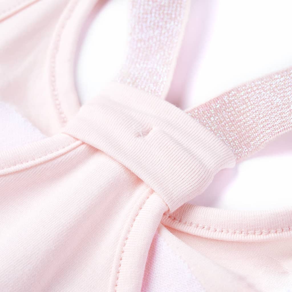 T-shirt de alças para criança rosa suave 92