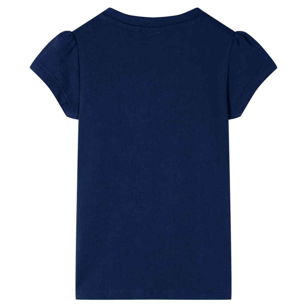 T-shirt infantil azul-escuro 92