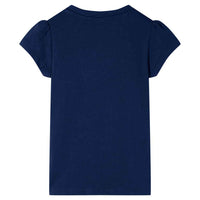 T-shirt infantil azul-escuro 92