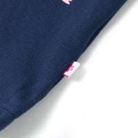 T-shirt infantil azul-escuro 92