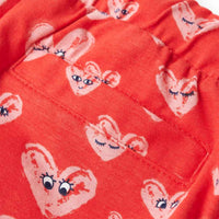 Calções de criança com cordão vermelho 92