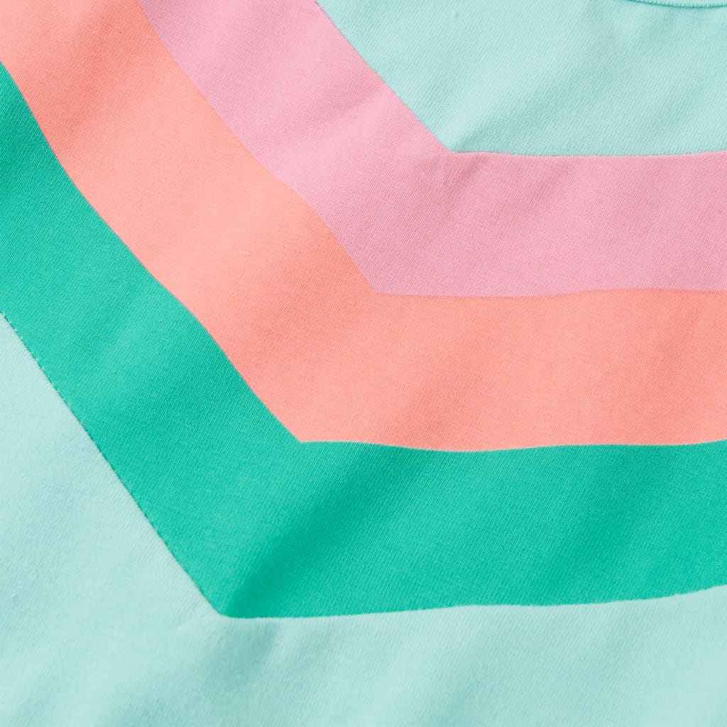 Vestido de criança com cordão menta-claro 92