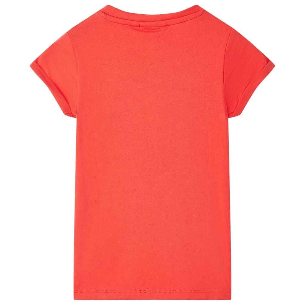 T-shirt para criança vermelho 92