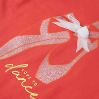 T-shirt para criança vermelho 92