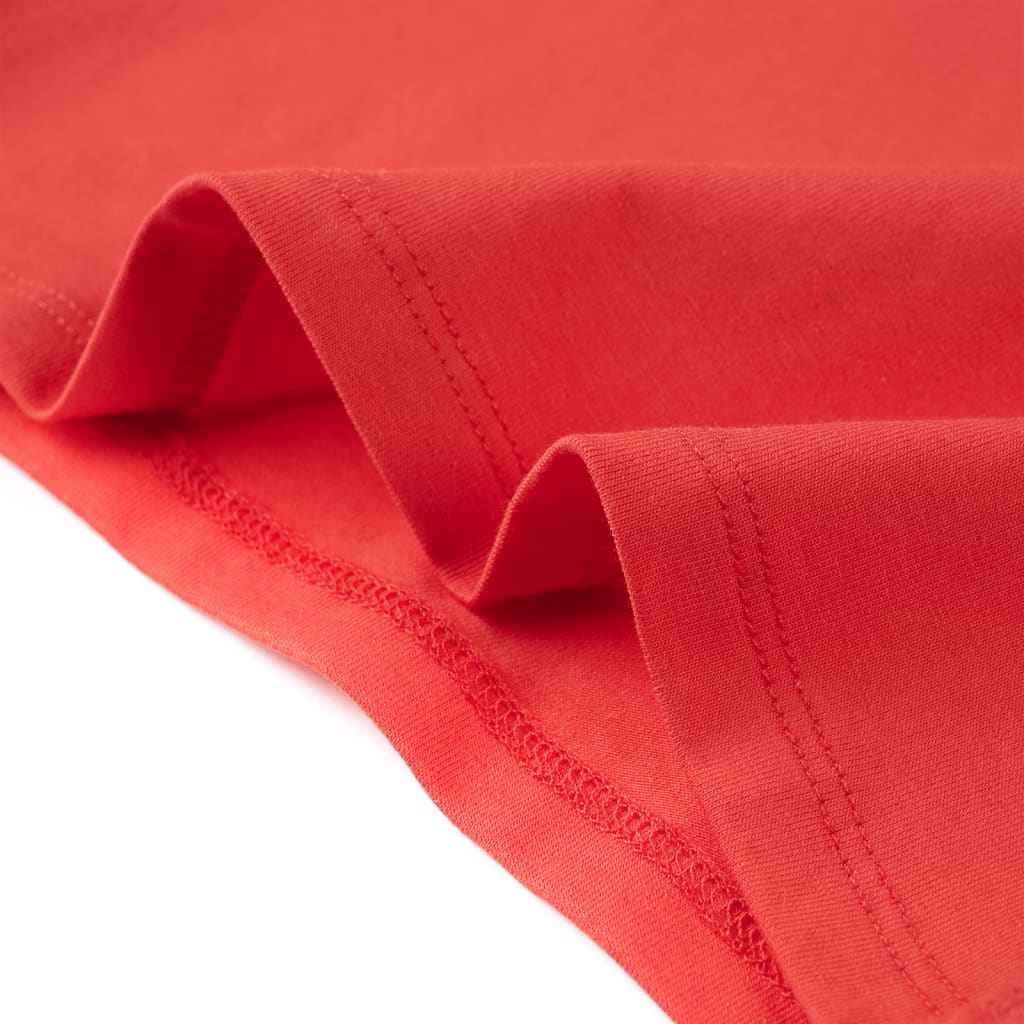 T-shirt para criança vermelho 92