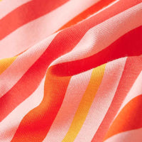 Vestido de criança com cordão rosa e vermelho 92