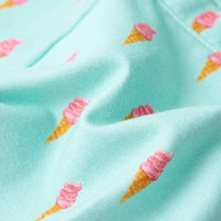 Calção de criança com cordão menta-claro 92