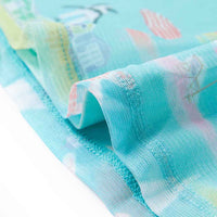 Vestido para criança ciano-claro 92