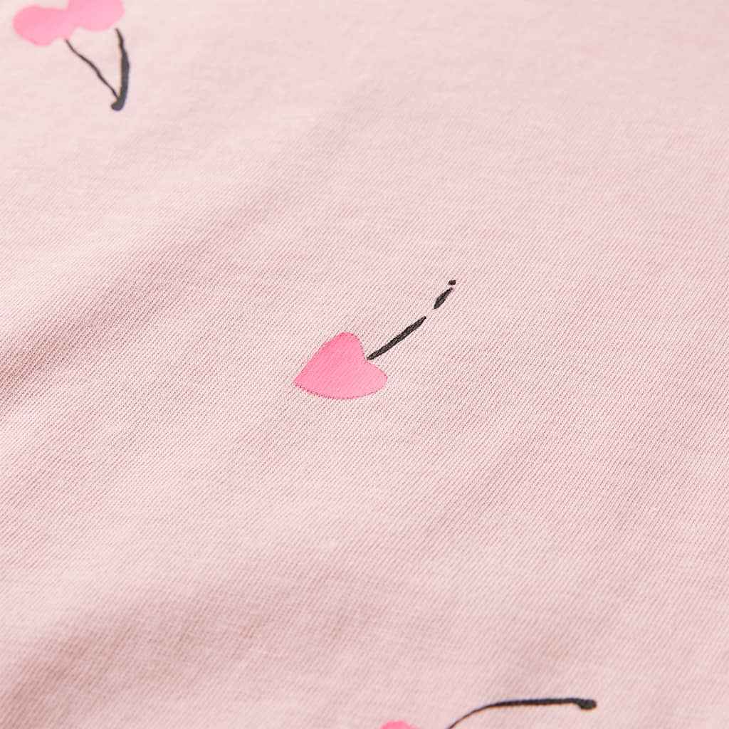 T-shirt de criança rosa-claro 92