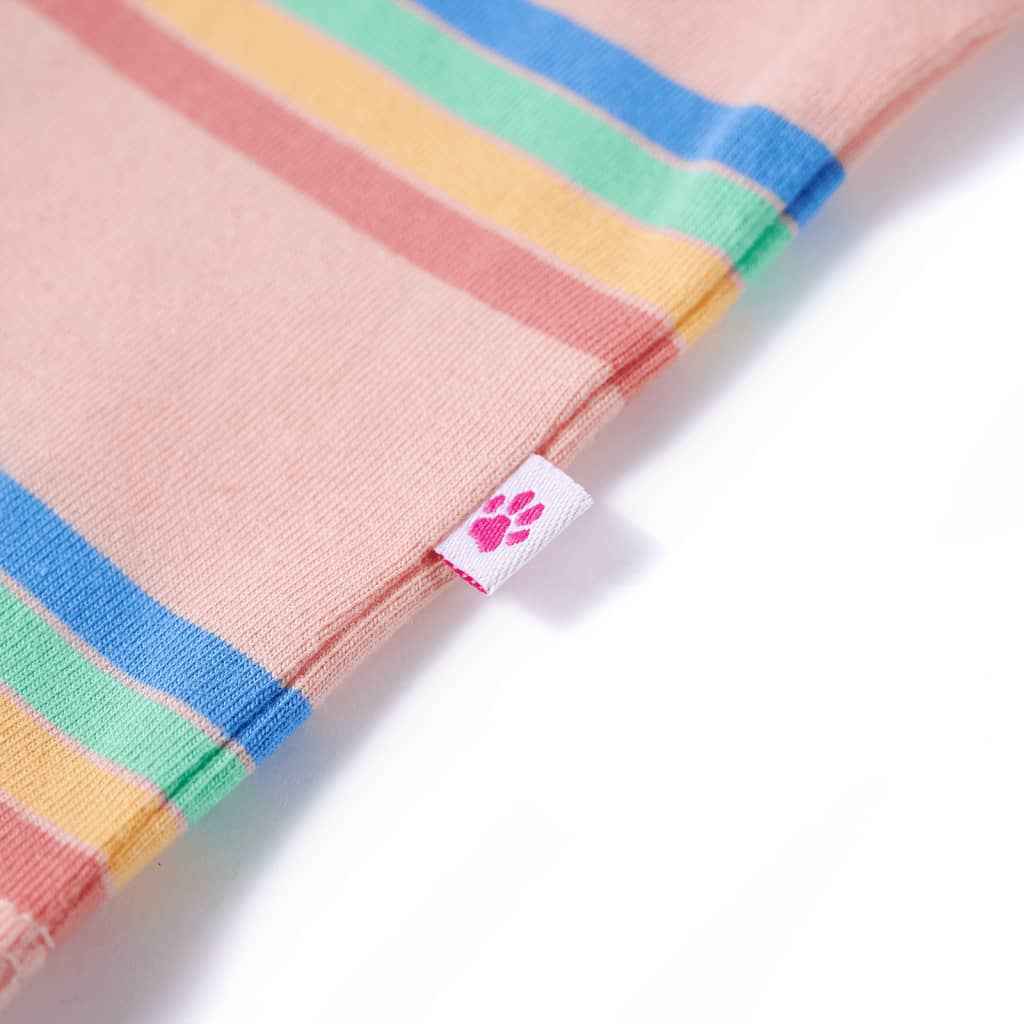 T-shirt para criança cor pêssego 92