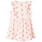 Vestido de criança com folhos rosa-suave 104