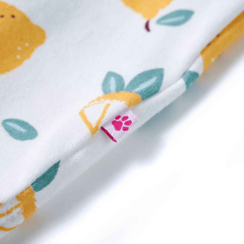 T-shirt infantil com cintura de atar cor cru 92