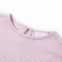 T-shirt para criança manga com folhos lilás 92