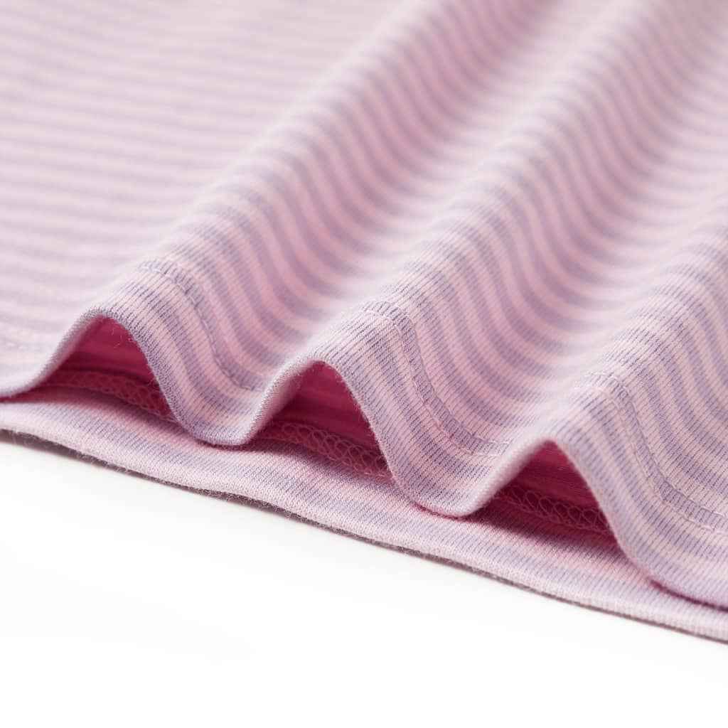 T-shirt para criança manga com folhos lilás 92