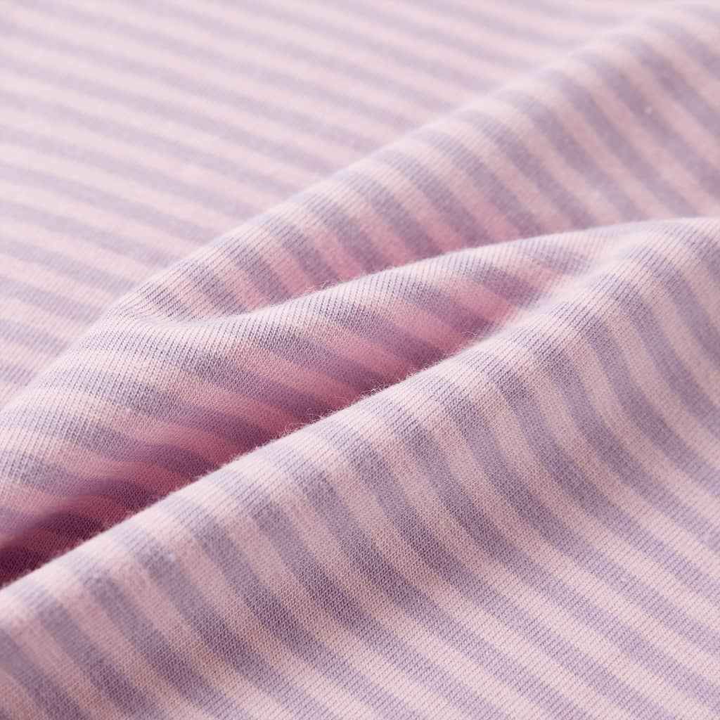 T-shirt para criança manga com folhos lilás 92