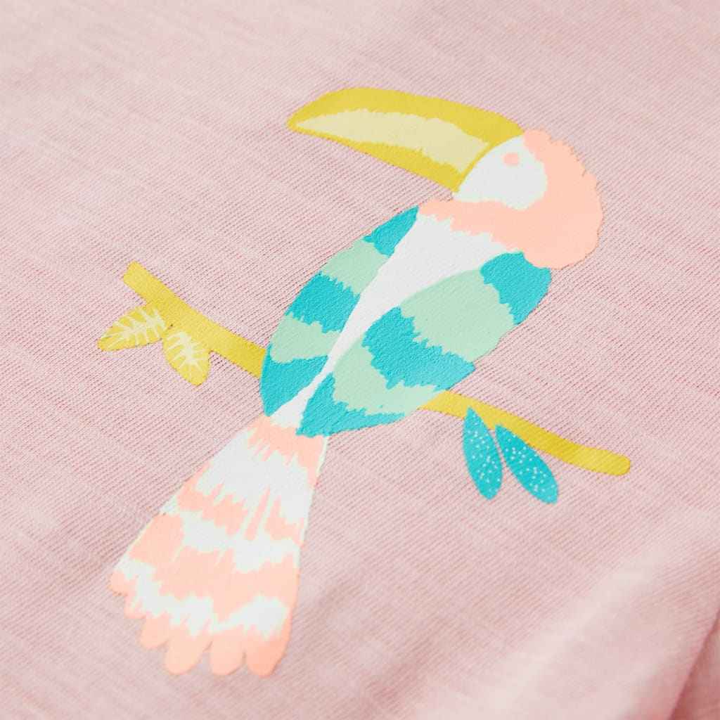 T-shirt de criança rosa-claro 92