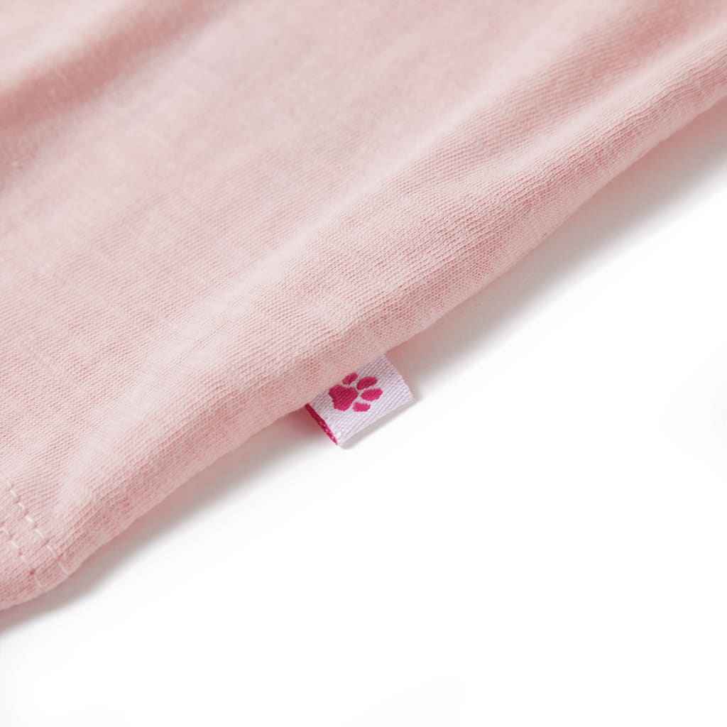 T-shirt de criança rosa-claro 92