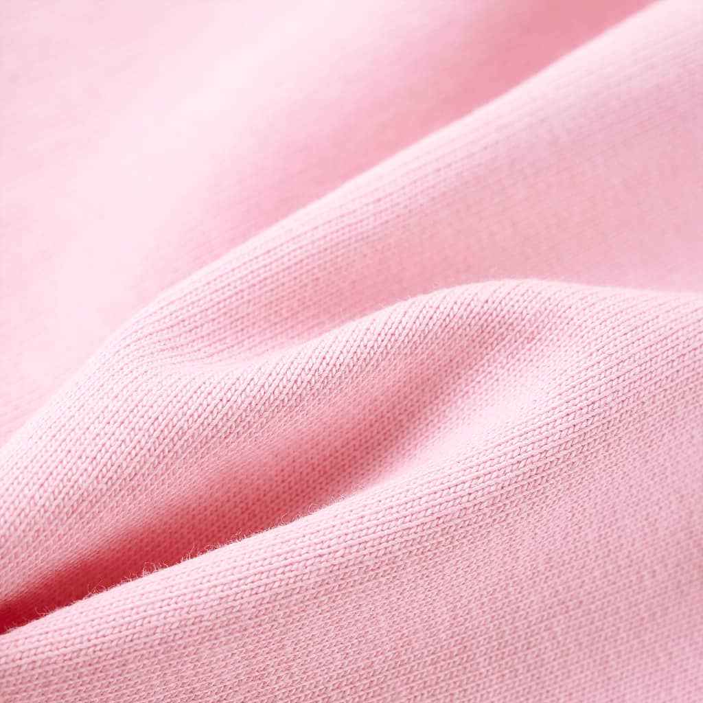 Sweatshirt para criança com capuz e fecho rosa-brilhante 92