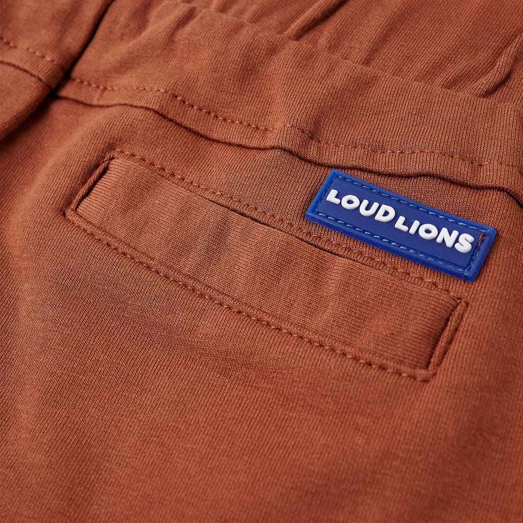 Calções de criança com cordão castanho 92