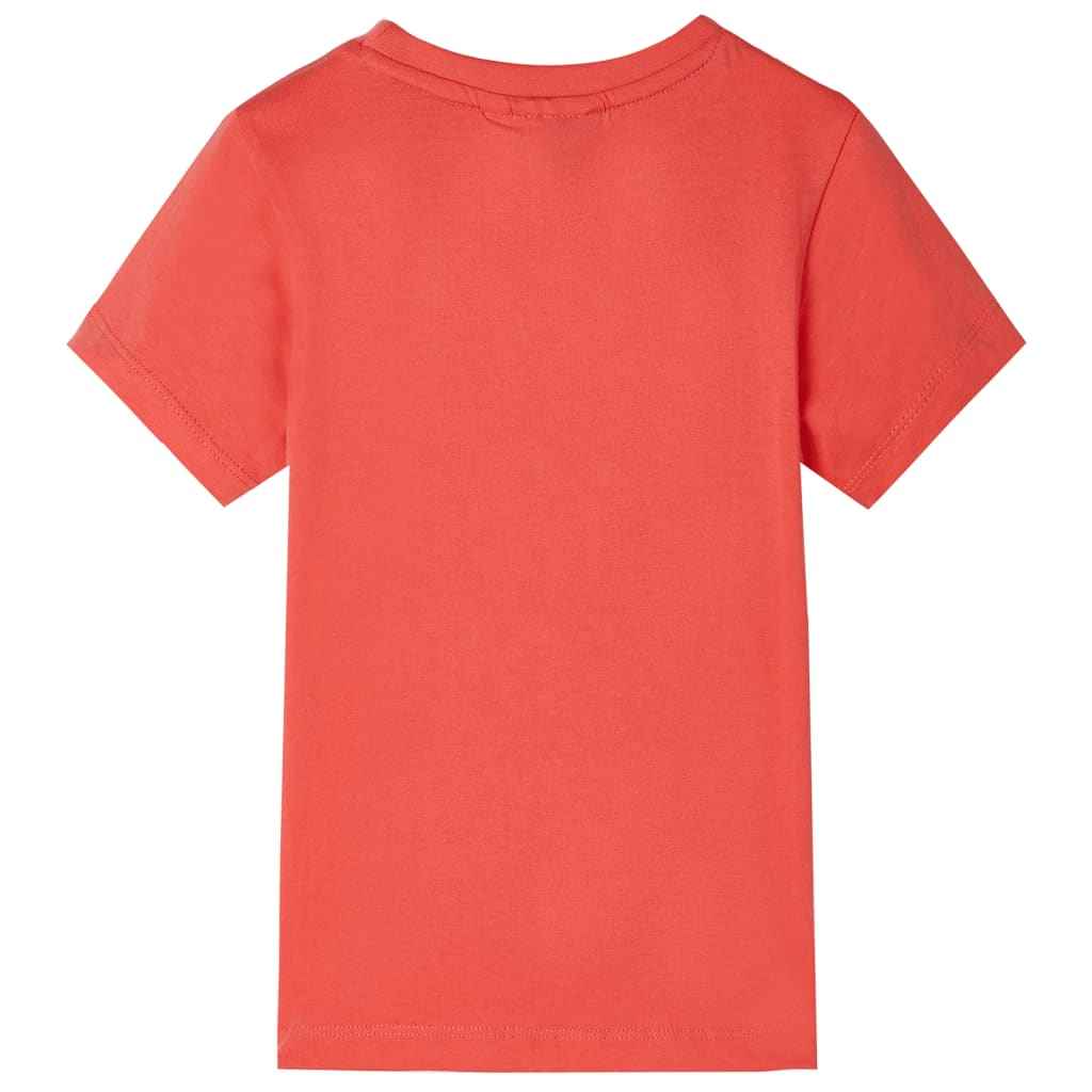 T-shirt para criança vermelho-claro 92